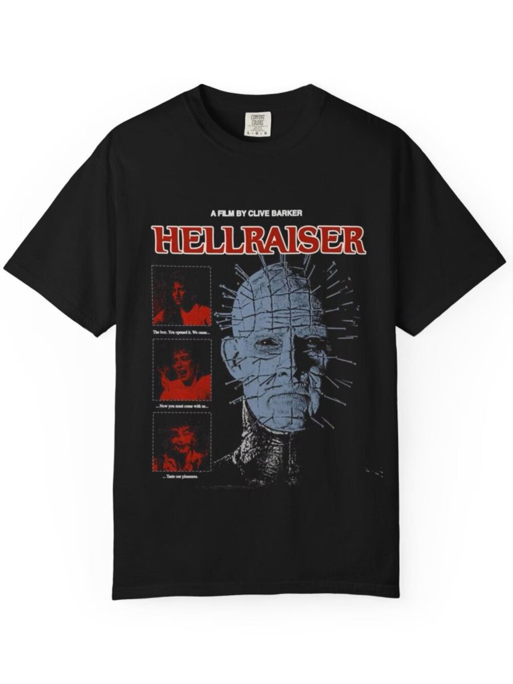 Hellraiser Pinhead Portrait T-shirt | Horror movie poster tee